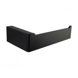 Cavallo Matte Black Square Towel Roll Holder